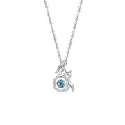 women's S925 silver topaz necklace, view 11 - MRSLM