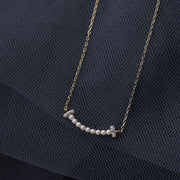 women's sterling silver smiley face necklace, view 4 - MRSLM