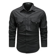 Retro workwear overshirt, view 8 - MRSLM