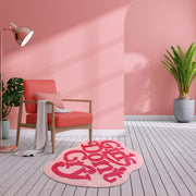 irregular shaggy faux wool area rug, view 5 - MRSLM