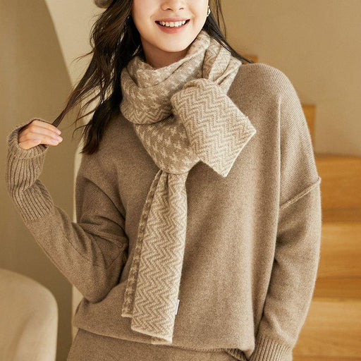 100% cashmere knit winter scarf - MRSLM