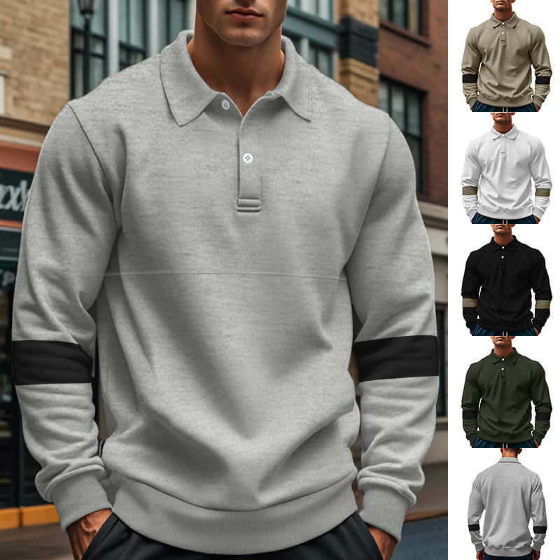 men's long-sleeved polo shirt - MRSLM