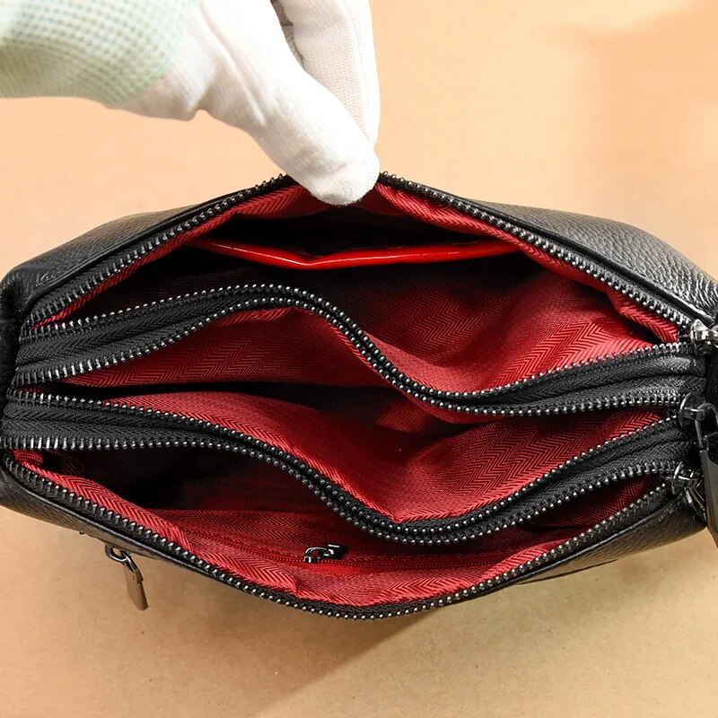 genuine leather tote bag, view 14 - MRSLM