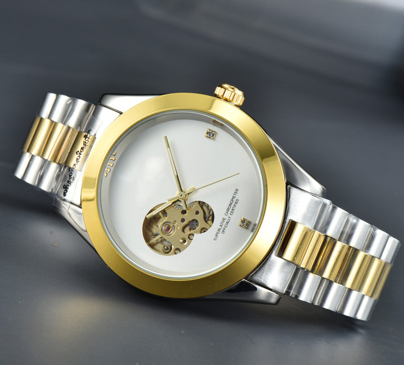men's hollow mechanical casual watch, view 15 - MRSLM
