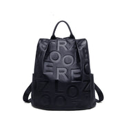 genuine leather women's backpack, view 2 - MRSLM