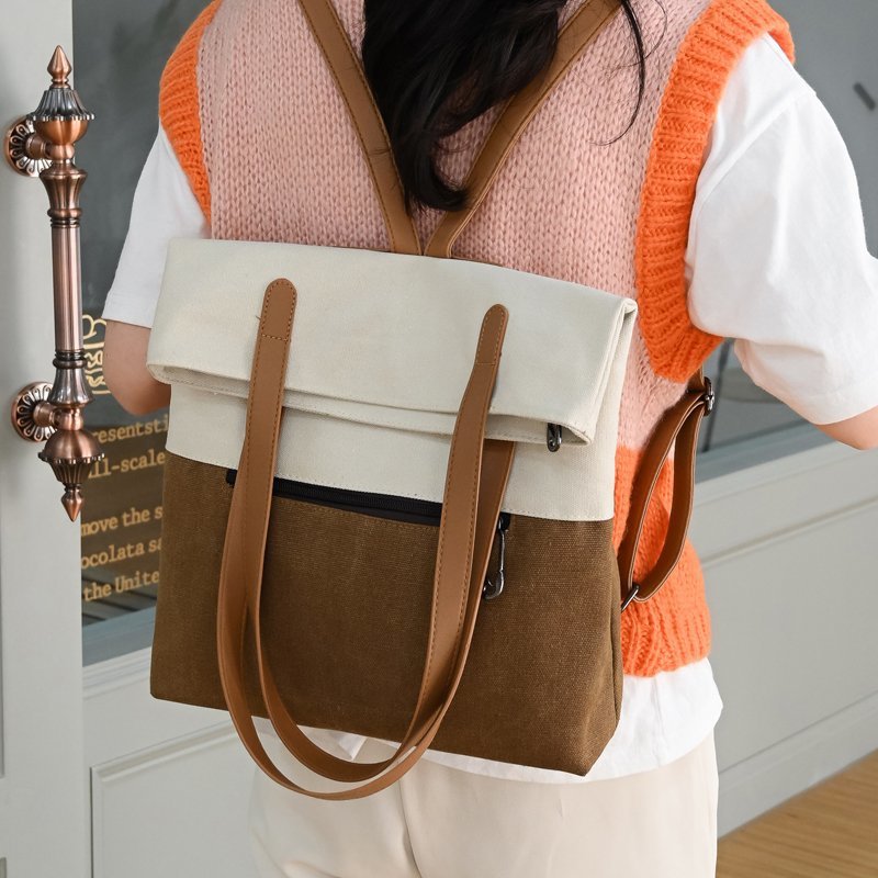 retro canvas shoulder handbag - MRSLM