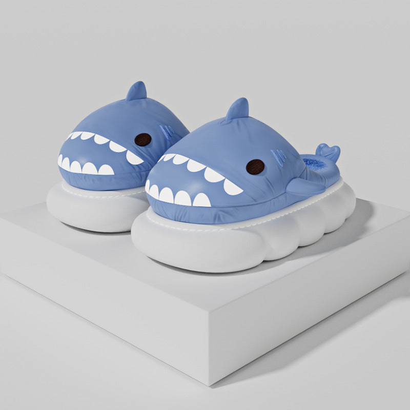 cartoon shark home slippers, view 2 - MRSLM