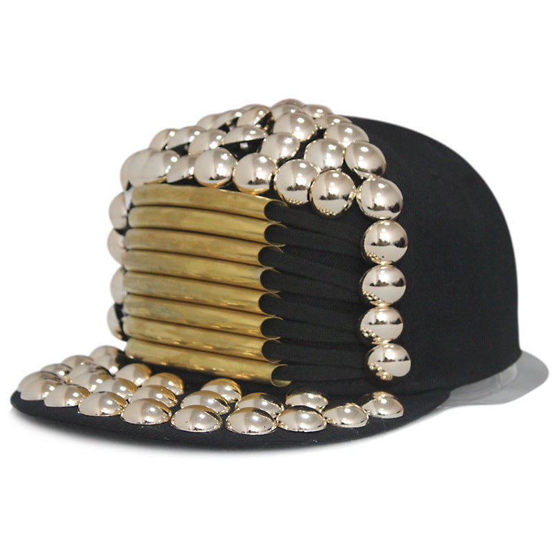rivet flat brim cap, view 12 - MRSLM