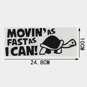 reflective animal car decal, view 5 - MRSLM