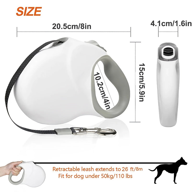 retractable dog leash, view 9 - MRSLM