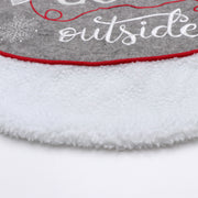 Christmas glove pattern tree skirt, view 5 - MRSLM