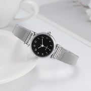 Silver stainless steel women's watch, view 2 - MRSLM