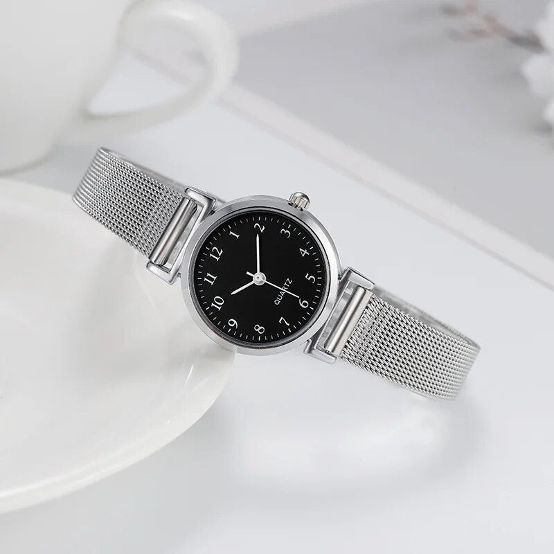 Silver stainless steel women's watch, view 2 - MRSLM