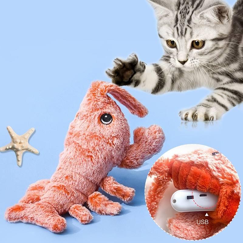 electric lobster cat toy, view 3 - MRSLM