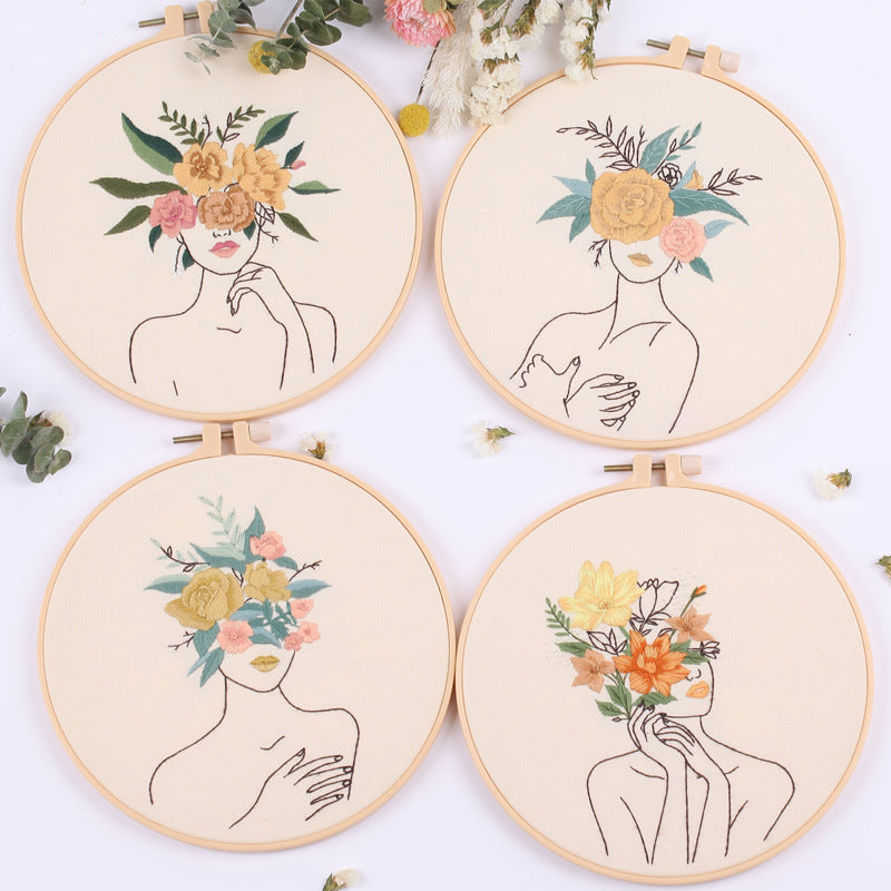 embroidery kit for beginners with patterns, view 7 - MRSLM