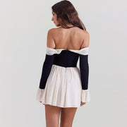 strapless backless mini dress, view 4 - MRSLM