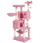 pink multi-level cat tree tower - MRSLM