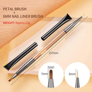 double head nail art brush, view 2 - MRSLM