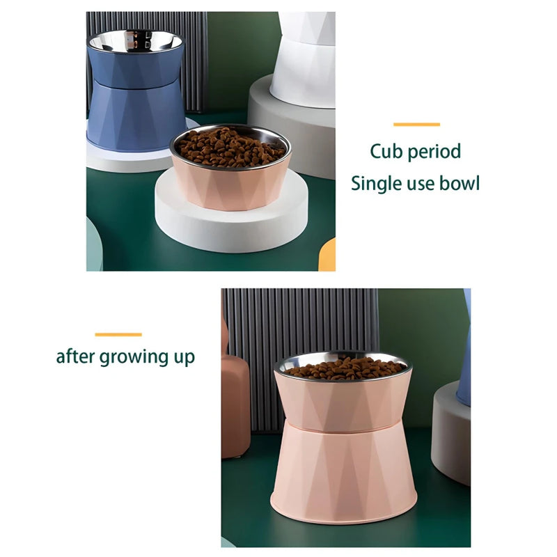 Raised cat food bowl, view 10 - MRSLM