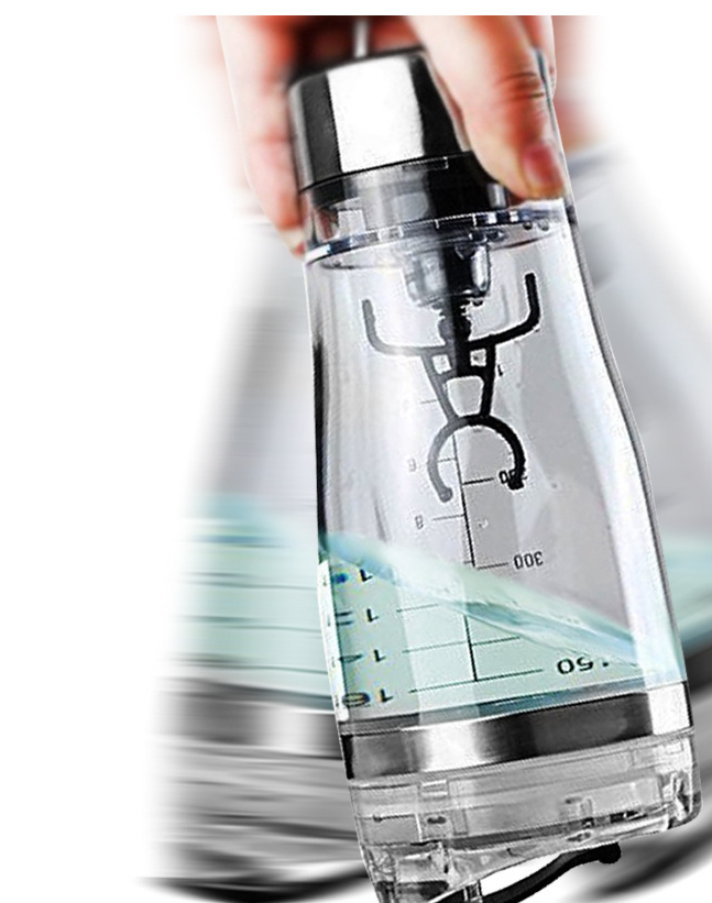 electric USB rechargeable protein shaker cup, view 5 - MRSLM
