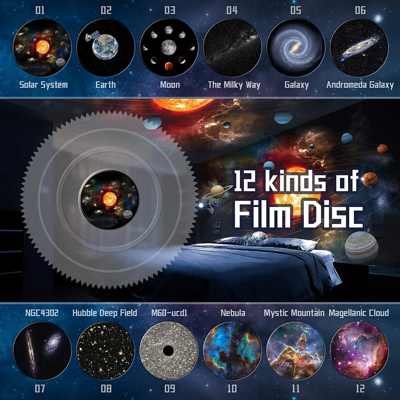Galactic Explorer starry night light projector, view 8 - MRSLM