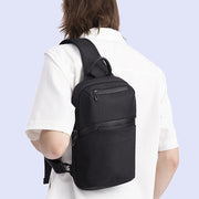 Men's Oxford cloth messenger bag, view 8 - MRSLM