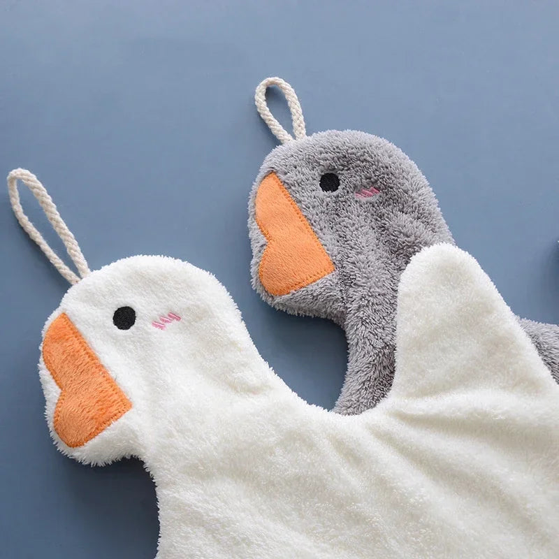 cute duck microfiber hand towel, view 5 - MRSLM