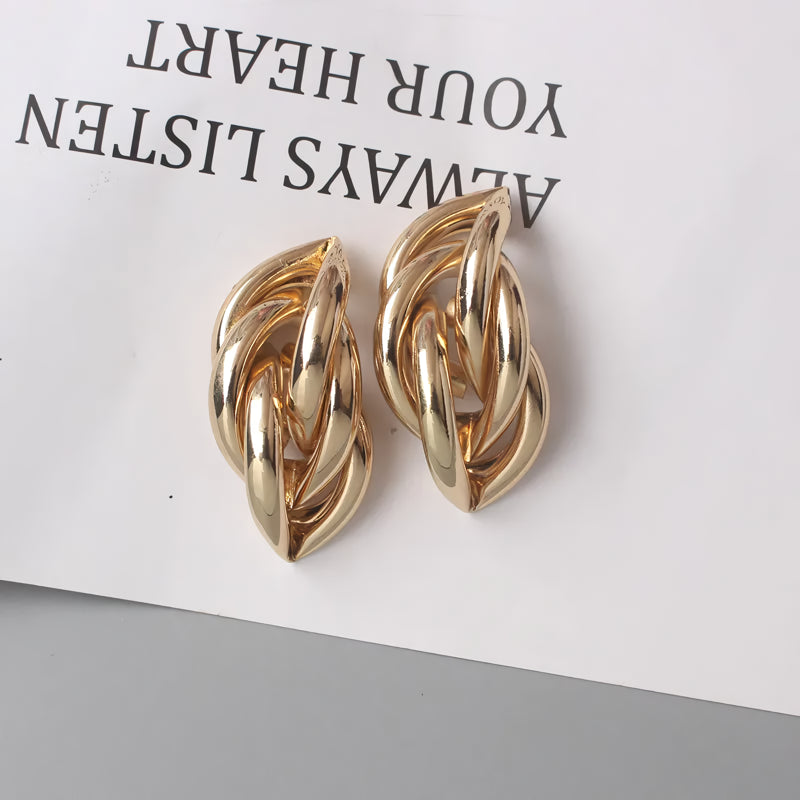 Geometric statement earrings, view 16 - MRSLM