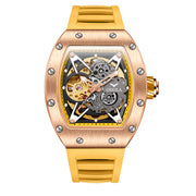 men's silicone band automatic watch, view 14 - MRSLM