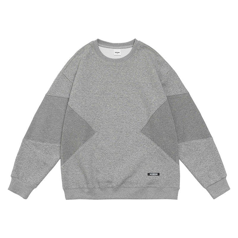 men's patchwork sweatshirt, view 4 - MRSLM
