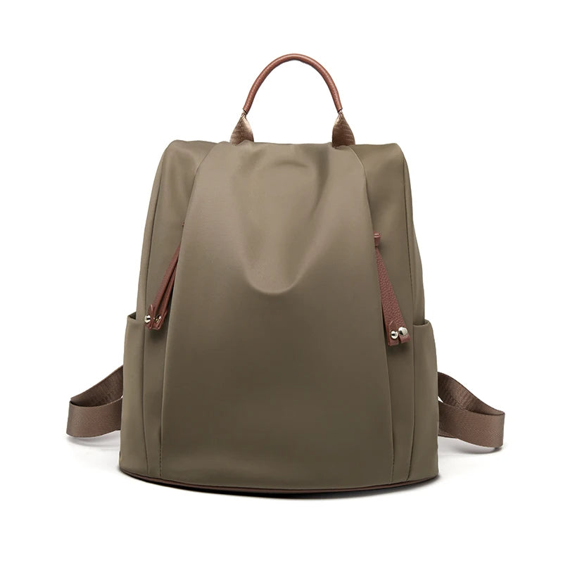 large capacity classic leather travel backpack, view 8 - MRSLM