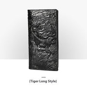 embossed leather wallet, view 8 - MRSLM