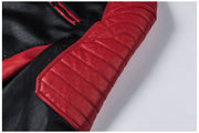 Men's retro motorcycle PU leather jacket, view 8 - MRSLM