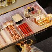 clear acrylic makeup organizer with drawers, view 7 - MRSLM