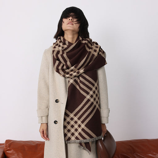 Cashmere-like tassel scarf - MRSLM