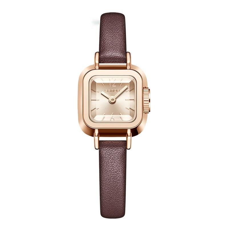 Women's Roman pattern mesh belt quartz watch, view 7 - MRSLM