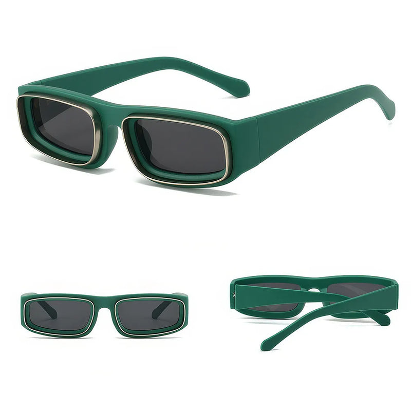 Rectangle punk sunglasses, view 14 - MRSLM