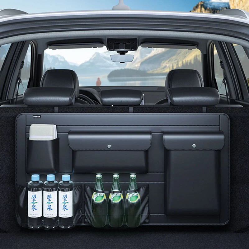 leather car storage organizer, view 11 - MRSLM
