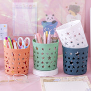 Hollow star pen holder desk organizer, view 8 - MRSLM