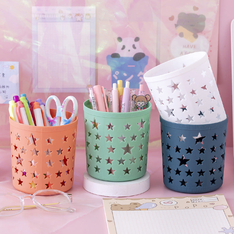 Hollow star pen holder desk organizer, view 8 - MRSLM