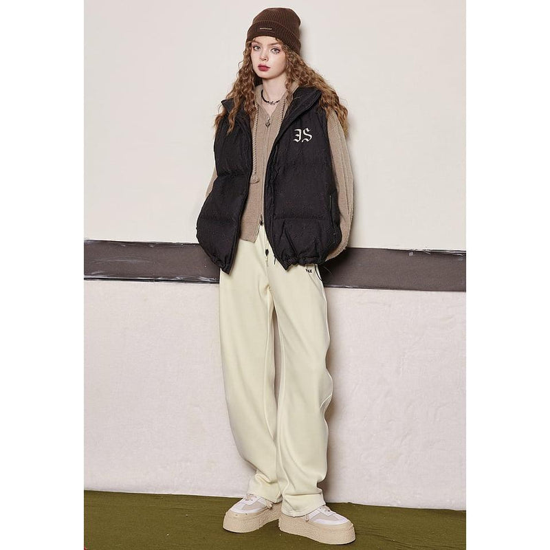high waist fleece sports pants, view 8 - MRSLM