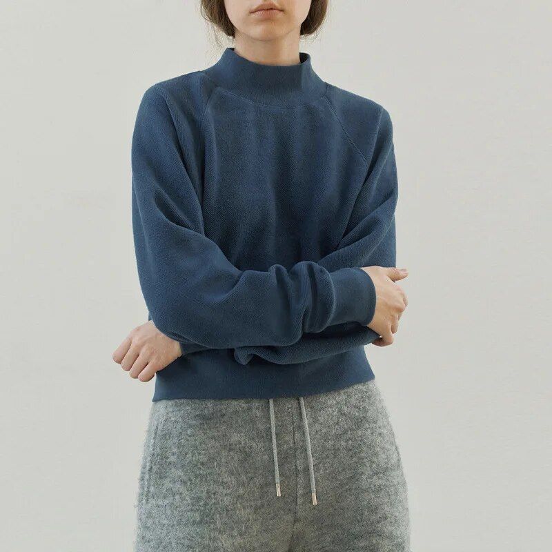 turtleneck cotton hoodie, view 10 - MRSLM