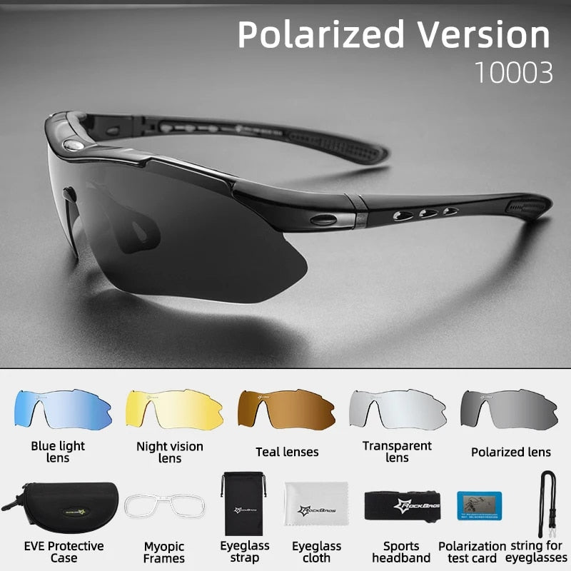 polarized cycling sunglasses, view 4 - MRSLM
