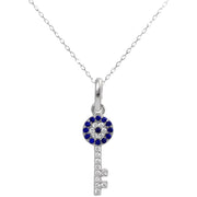 Women's 925 silver key pendant necklace, view 5 - MRSLM