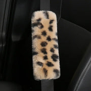 leopard print seat belt shoulder pad, view 7 - MRSLM