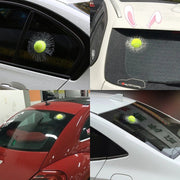 3D tennis ball car decal, view 5 - MRSLM