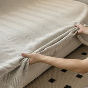 cream chenille sofa towel, view 5 - MRSLM