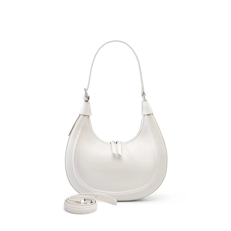 genuine leather moon bag, view 2 - MRSLM