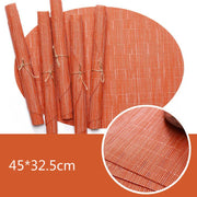 Bamboo oval placemats, view 3 - MRSLM