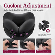 memory foam travel neck pillow, view 6 - MRSLM